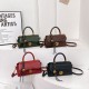 A light luxury texture retro hand-held small square bag for women, a new winter 2024 fashion lock single-shoulder bag with a high-end feel, and a crossbody bag A light luxury texture retro hand-held small square bag for women, a new winter 2024 fashion lock single-shoulder bag with a high-end feel, and a crossbody bag
