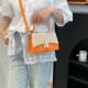 Wholesale Korean version color-blocking hand-held small square bags for women, 2025 summer new light luxury versatile single-shoulder bags for commuting crossbody bags Wholesale Korean version color-blocking hand-held small square bags for women, 2025 summer new light luxury versatile single-shoulder bags for commuting crossbody bags