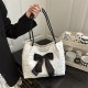 Wholesale beautiful bow tie hand-held tote bags for women, 2025 summer new large-capacity single-shoulder bags for commuting underarm bags Wholesale beautiful bow tie hand-held tote bags for women, 2025 summer new large-capacity single-shoulder bags for commuting underarm bags