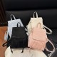 The 2025 summer new student casual small backpack is a versatile crossbody bag, featuring a trendy and simple solid-color backpack