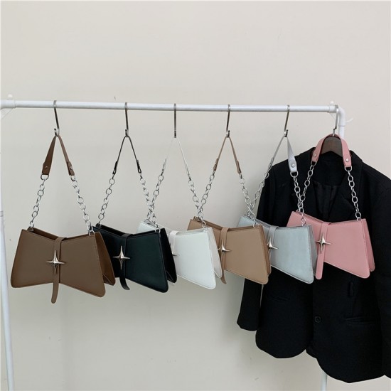 Cross-border fashion women's bags2023 Winter Trend New chain underarm single-shoulder bags with a sense of luxury small square bags