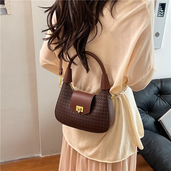 New cross-border casual women's bags for Spring/Summer 2025: Fashionable and trendy woven underarm bags, stylish single-shoulder crossbody bags