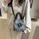 Wholesale sweet style hand-held bucket bags for women, 2025 summer new fashion floral single-shoulder bags, trendy crossbody bags Wholesale sweet style hand-held bucket bags for women, 2025 summer new fashion floral single-shoulder bags, trendy crossbody bags