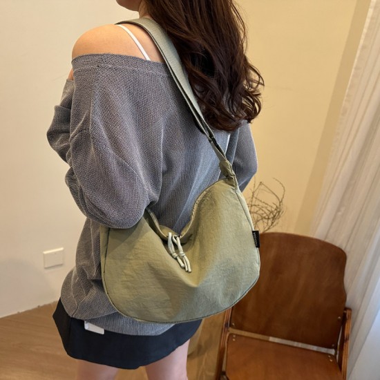 Wholesale Japanese Haraju-style hand-held dumpling bags, women's bags, 2025 summer new simple single-shoulder bags, trendy crossbody bags Wholesale Japanese Haraju-style hand-held dumpling bags, women's bags, 2025 summer new simple single-shoulder bags, trendy crossbody bags