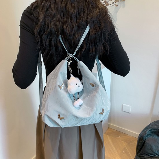 Large-capacity handbag for women, 2024 new autumn and winter high-end, niche commuting single-shoulder bag, multi-functional backpack