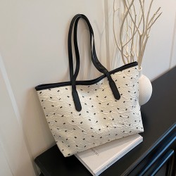 Wholesale Korean-style bow tie hand-held tote bags for women, 2025 summer new color-blocking versatile single-shoulder bags, trendy underarm bags