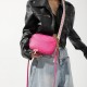 Cross-border popular casual new fashion, small square bag, women's 2023 winter embroidered double shoulder strap, single shoulder crossbody bag