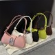 bags Cross-border quality women's bags 2023 Summer New solid color PU underarm bags, stylish commuting hand-held bags bags Cross-border quality women's bags 2023 Summer New solid color PU underarm bags, stylish commuting hand-held bags