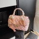 Wholesale small chanel-style silk scarves, hand-held small square bags, women's bags, 2025 summer new diamond-shaped chain single-shoulder bags, trendy crossbody bags Wholesale small chanel-style silk scarves, hand-held small square bags, women's bags, 2025 summer new diamond-shaped chain single-shoulder bags, trendy crossbody bags