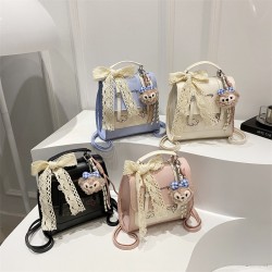 Wholesale high-end hand-held small square women's bags, 2025 summer new styles, color-matching, versatile single-shoulder bags, multi-functional backpacks