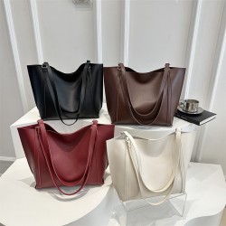 Wholesale retro and simple hand-held tote bags for women, 2025 summer new models, large-capacity single-shoulder bags, and high-end underarm bags
