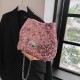Cross-border popular women's bags 2023 new summer sequined chain bucket bags, niche quality single-shoulder crossbody bags
