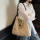 Wholesale fashionable and niche woven tote bags for women, 2025 summer new color-blocking single-shoulder bags, and casual underarm bags Wholesale fashionable and niche woven tote bags for women, 2025 summer new color-blocking single-shoulder bags, and casual underarm bags