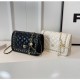 French retro checkered small square bag for women, 2024 Summer new light luxury versatile single-shoulder bag, commuting crossbody bag, chain bag