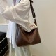 Fashionable, simple and large-capacity tote bag 20224 Spring versatile retro single-shoulder bag for commuting and casual use, dumpling bag