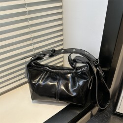 Wholesale Korean-style simple hand-held pillow bags, women's bags, 2025 summer new high-end quality single-shoulder bags, and commuting crossbody bags