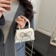 Wholesale of ins French light luxury hand-held small square bags for women in Spring 2025, new bow single-shoulder bags and chain crossbody bags