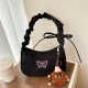 Fashionable and simple small women's bags, 2023 autumn and winter new styles, fresh and artistic single-shoulder bags, commuter pleated underarm bags