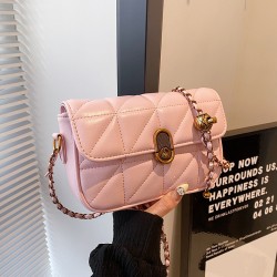 Wholesale French chanel-style hand-held small square bags for women in the summer of 2025, new checkered chain single-shoulder bags and trendy crossbody bags