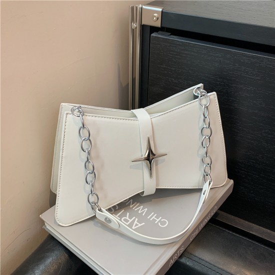 Cross-border fashion women's bags2023 Winter Trend New chain underarm single-shoulder bags with a sense of luxury small square bags