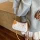 Wholesale high-quality, light luxury hand-held small square women's bags, 2025 summer new color-blocking single-shoulder underarm bags, and commuting crossbody bags Wholesale high-quality, light luxury hand-held small square women's bags, 2025 summer new color-blocking single-shoulder underarm bags, and commuting crossbody bags