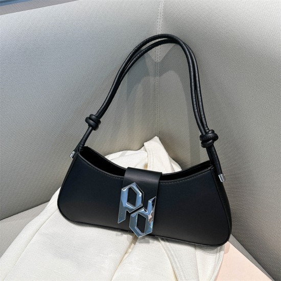 bags Cross-border quality women's bags 2023 Summer New solid color PU underarm bags, stylish commuting hand-held bags bags Cross-border quality women's bags 2023 Summer New solid color PU underarm bags, stylish commuting hand-held bags