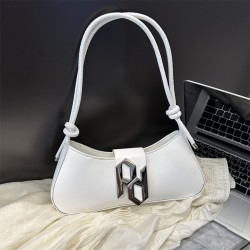 bags Cross-border quality women's bags 2023 Summer New solid color PU underarm bags, stylish commuting hand-held bags