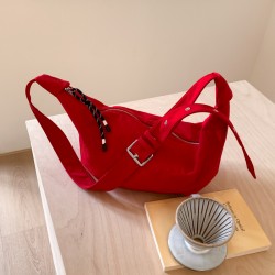 Wholesale fashionable and simple hand-held dumpling bags, women's bags, 2025 summer new large-capacity single-shoulder bags, and trendy crossbody bags