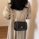 French retro checkered small square bag for women, 2024 Summer new light luxury versatile single-shoulder bag, commuting crossbody bag, chain bag