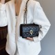 Korean-style diamond-shaped chain bag for women, 2025 summer new fashion and simple small square bag, niche design single-shoulder bag