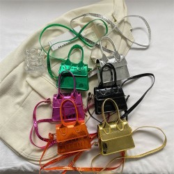Wholesale fashionable crocodile print hand-held small square bags for women, 2025 summer new mini single-shoulder bags, and trendy crossbody bags