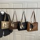 Wholesale silk scarf bow tie hand-held tote bags, women's bags, 2025 spring new style light luxury single-shoulder bags, trendy underarm bags Wholesale silk scarf bow tie hand-held tote bags, women's bags, 2025 spring new style light luxury single-shoulder bags, trendy underarm bags