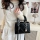 Wholesale high-end diamond-shaped hand-held small square women's bags, 2025 summer new light luxury single-shoulder bags, trendy crossbody bags Wholesale high-end diamond-shaped hand-held small square women's bags, 2025 summer new light luxury single-shoulder bags, trendy crossbody bags