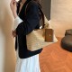 The new summer beach bag is stylish and versatile, the commuter tote bag is fashionable and ethnic-style, and it is a grass-woven underarm bag or handbag