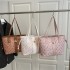 Wholesale of fashionable printed patchwork hand-held tote bags for women in Spring 2025, large-capacity single-shoulder bags and trendy underarm bags