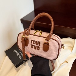 Wholesale fashionable letter embroidered thread hand-held small square women's bags, 2025 summer new simple single-shoulder bags, versatile crossbody bags