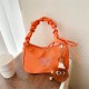 Fashionable and simple small women's bags, 2023 autumn and winter new styles, fresh and artistic single-shoulder bags, commuter pleated underarm bags