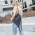 2021 New Korean-style backpack, versatile diamond-shaped drawstring bag, high-end simple and casual single-shoulder crossbody handbag manufacturer