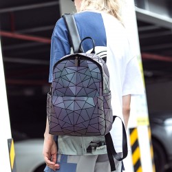 Cross-border backpacks, student daily backpacks and schoolbags, Japanese same style luminous backpacks, Korean version diamond-shaped backpacks wholesale