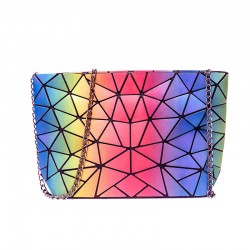 Cross-border women's 2021 new crossbody bags, European and American trendy and personalized single-shoulder bags, laser diamond chain bags for distribution