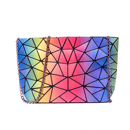 Cross-border women's 2021 new crossbody bags, European and American trendy and personalized single-shoulder bags, laser diamond chain bags for distribution Cross-border women's 2021 new crossbody bags, European and American trendy and personalized single-shoulder bags, laser diamond chain bags for distribution