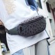 2024 new cross-border waist bag, fashionable sports chest bag, European and American outdoor sports waist bag, luminous diamond pattern men's waist bag