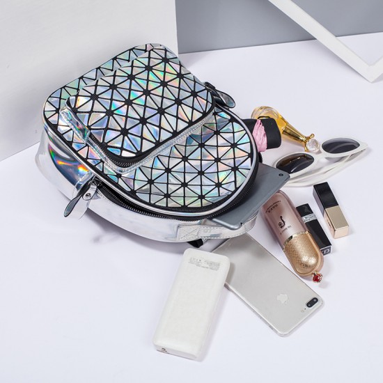 2021 new style backpack for women, reflective laser bag, Korean version, personalized backpack, Guangzhou women's bag, cross-border bag 2021 new style backpack for women, reflective laser bag, Korean version, personalized backpack, Guangzhou women's bag, cross-border bag