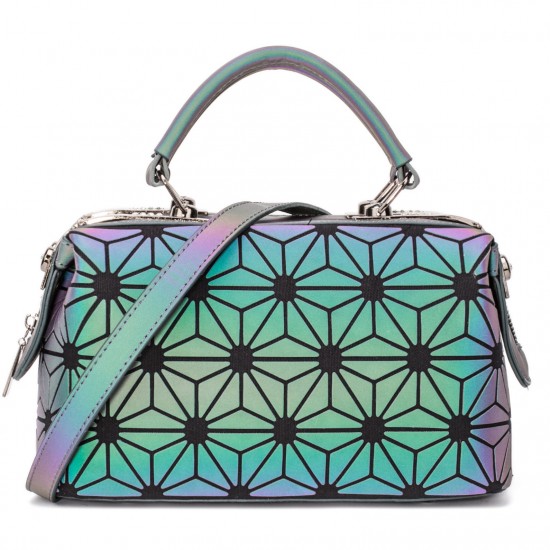 New European and American fashion style women's bag, pu luminous gradient color diamond pattern handbag for ladies, Guangzhou manufacturer cross-border New European and American fashion style women's bag, pu luminous gradient color diamond pattern handbag for ladies, Guangzhou manufacturer cross-border