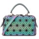 New European and American fashion style women's bag, pu luminous gradient color diamond pattern handbag for ladies, Guangzhou manufacturer cross-border New European and American fashion style women's bag, pu luminous gradient color diamond pattern handbag for ladies, Guangzhou manufacturer cross-border