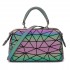 New European and American fashion style women's bag, pu luminous gradient color diamond pattern handbag for ladies, Guangzhou manufacturer cross-border