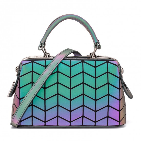 New European and American fashion style women's bag, pu luminous gradient color diamond pattern handbag for ladies, Guangzhou manufacturer cross-border New European and American fashion style women's bag, pu luminous gradient color diamond pattern handbag for ladies, Guangzhou manufacturer cross-border