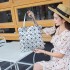 The 2024 new women's bag from Japan and South Korea is fashionable and simple, featuring a versatile geometric diamond-shaped tote bag