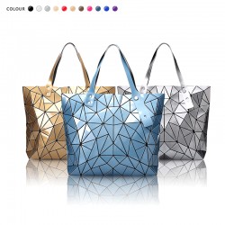 Bao Bao Women's 2022 new style women's handbag, fashionable large-capacity tote bag, versatile geometric bag, pu large bag consignment