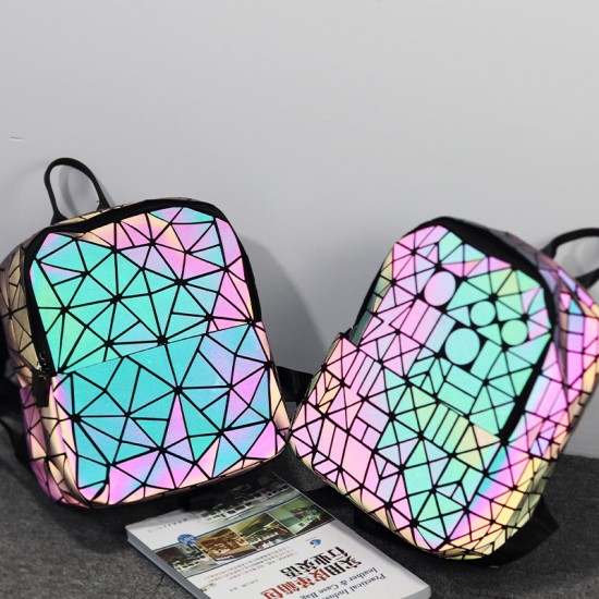 Laser Outdoor Backpack Cross-border 2022 New Diamond-shaped student Backpack Luminous Edition Daily Leisure Travel Backpack Laser Outdoor Backpack Cross-border 2022 New Diamond-shaped student Backpack Luminous Edition Daily Leisure Travel Backpack